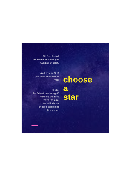 Choose something like a star