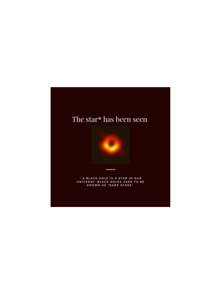 The star has been seen